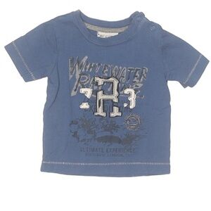 Mish white water rafting short sleeve graphic tee blue saltwater wash